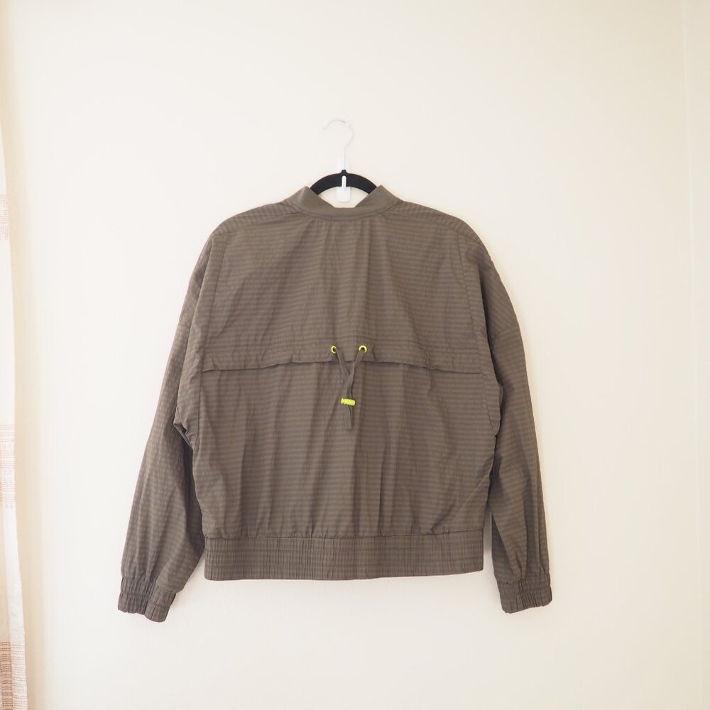 !! Zuda Fortitude Olive Green Windbreaker Lightweight Bomber Jacket sz S - Picture 6 of 7